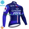 Radtrikot Winter Thermal Fleece Fdj Groupama 2024